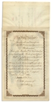 John D. Rockefeller Signed Stock Certificate for Standard Oil Trust -- Signed by Rockefeller as President in 1883